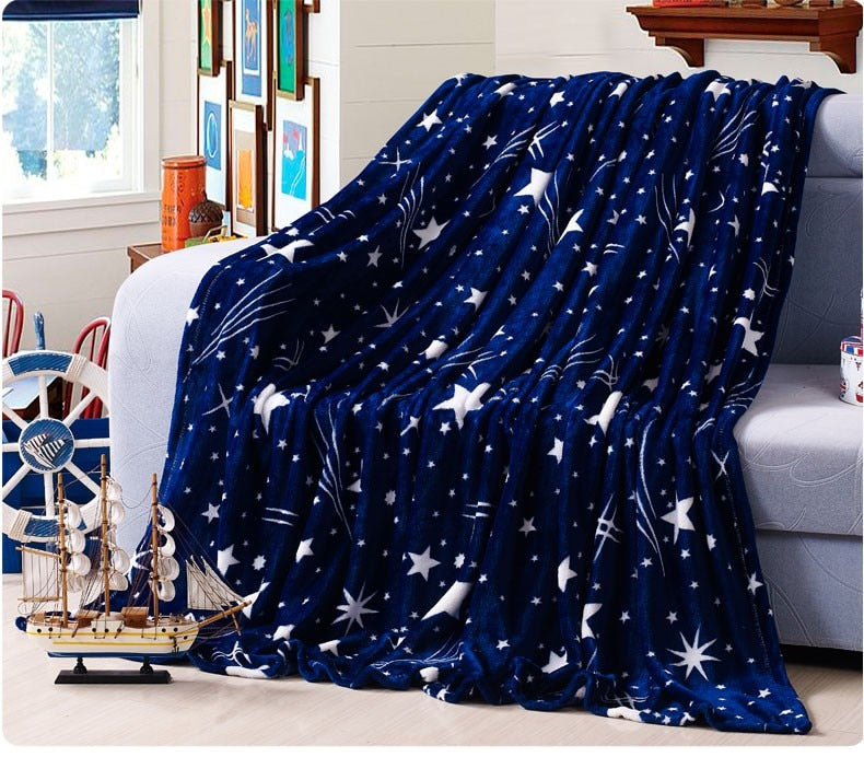 Bright stars bedspread blanket