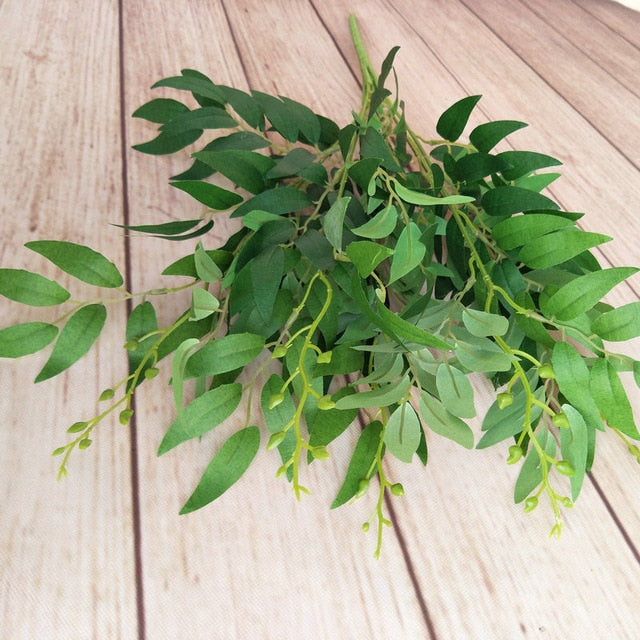 Artificial Willow Leaf Green Grass Fake
