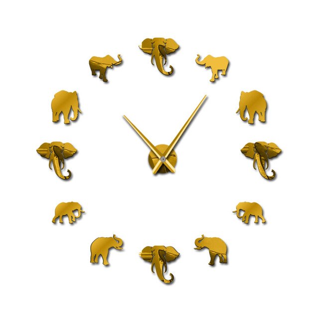 Jungle Animals Elephant DIY Wall Clock