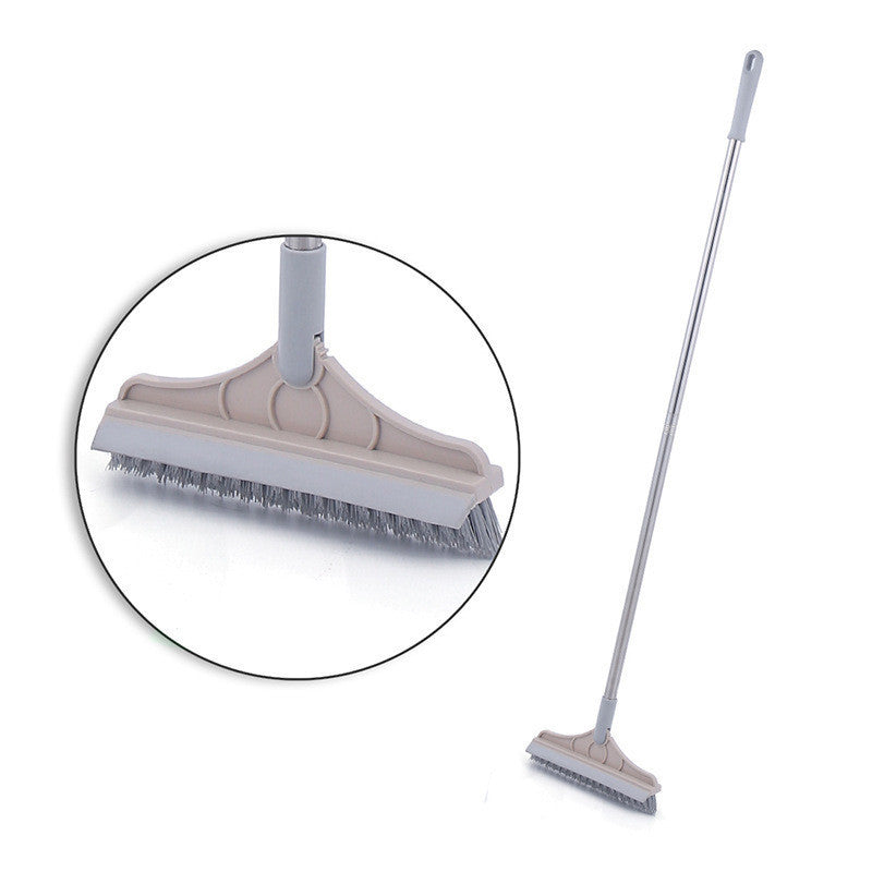 Floor Gap Cleaning Bristles Brush V-broom Rubber Wiper