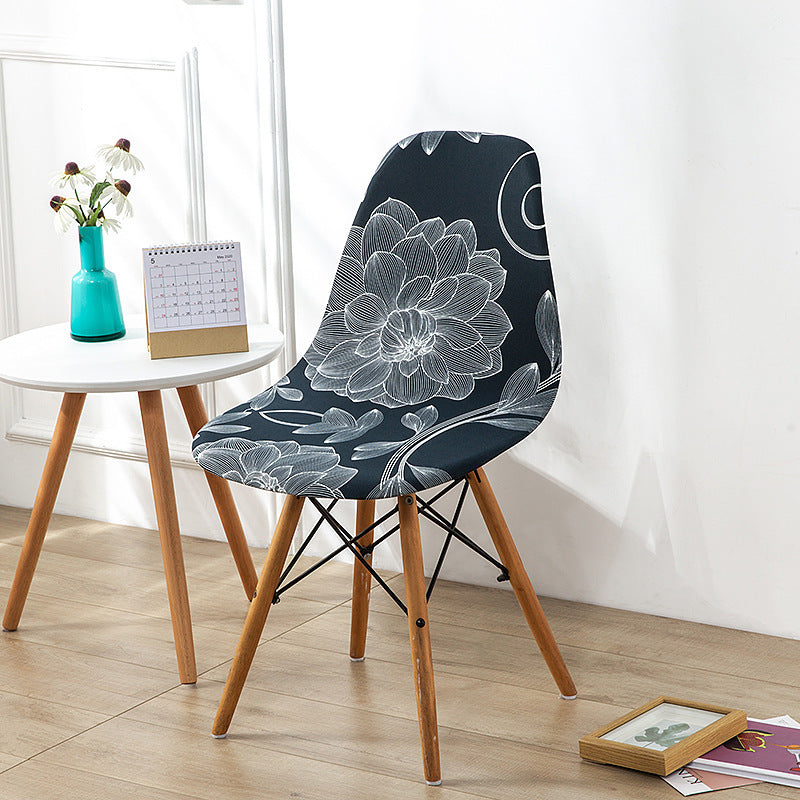 Minimalist Modern Printed Dining Chair Covers