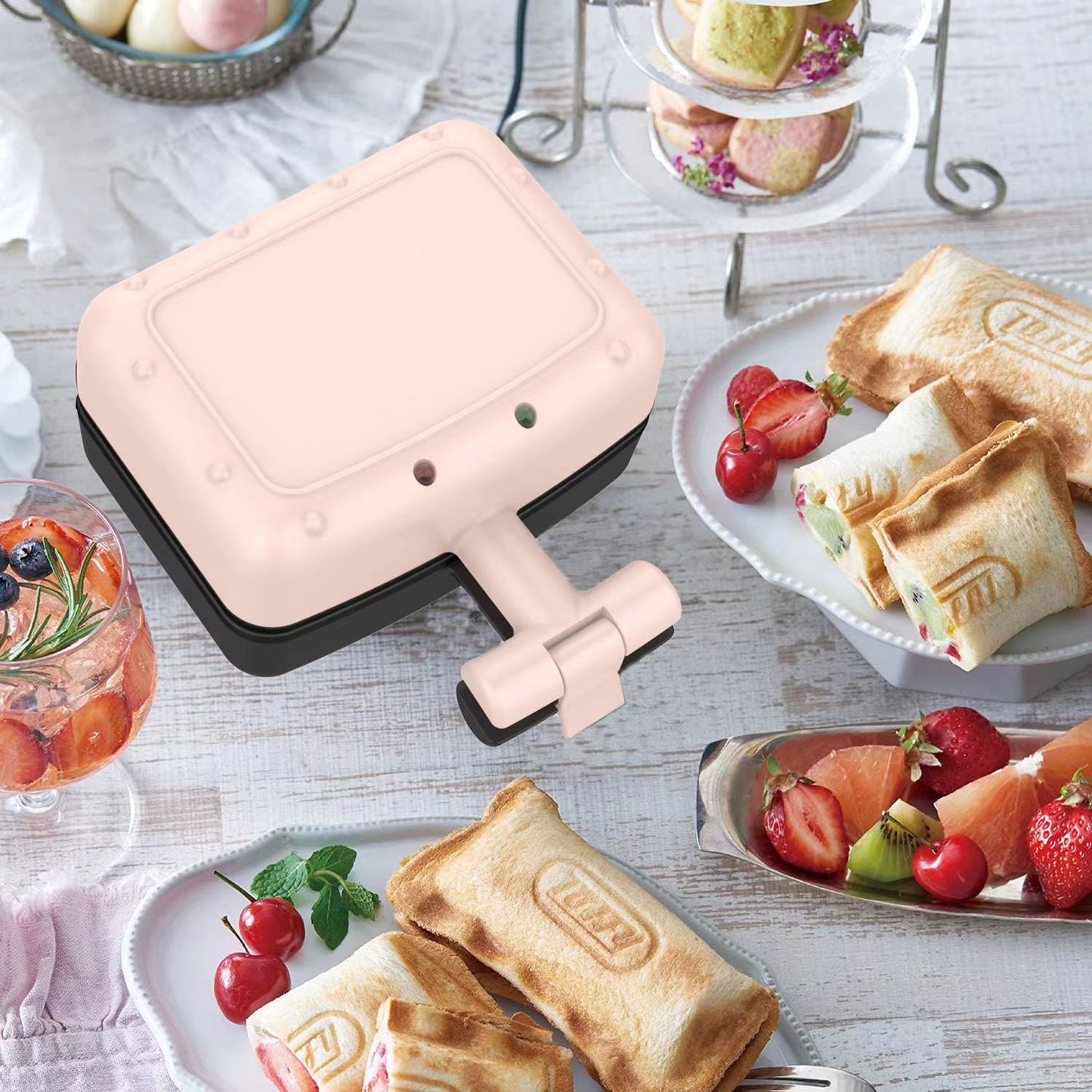 Mini Sandwich Hamburger Maker Double Side Heating