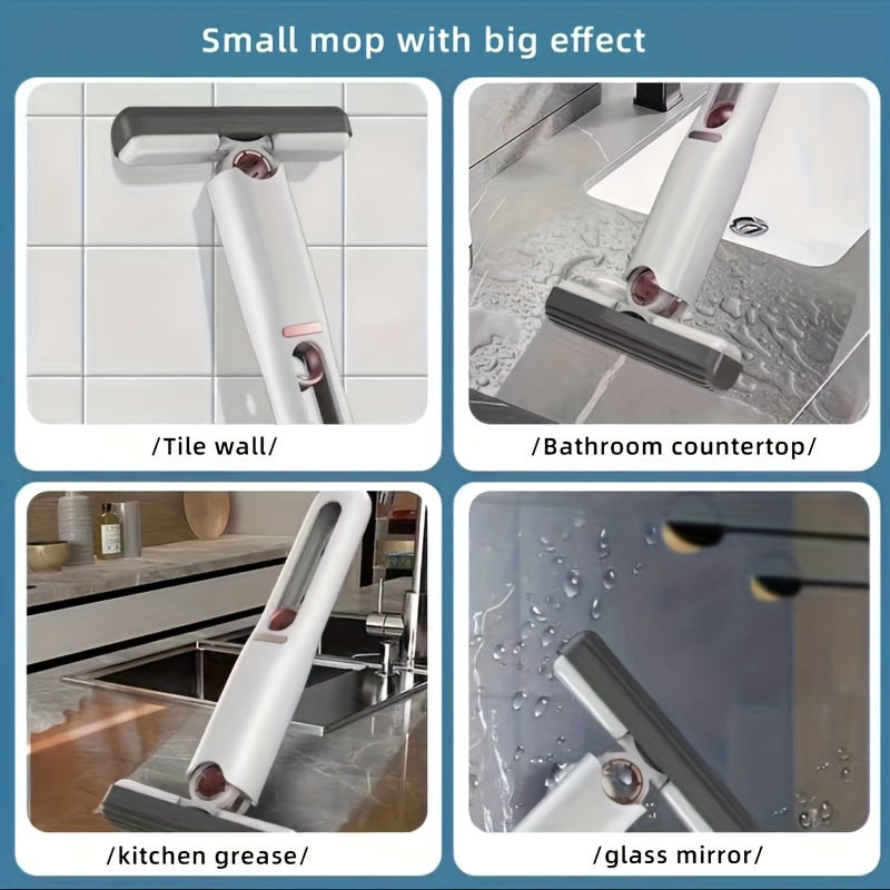New Portable Self-NSqueeze Mini Mop, Lazy Hand Absorbent Mop