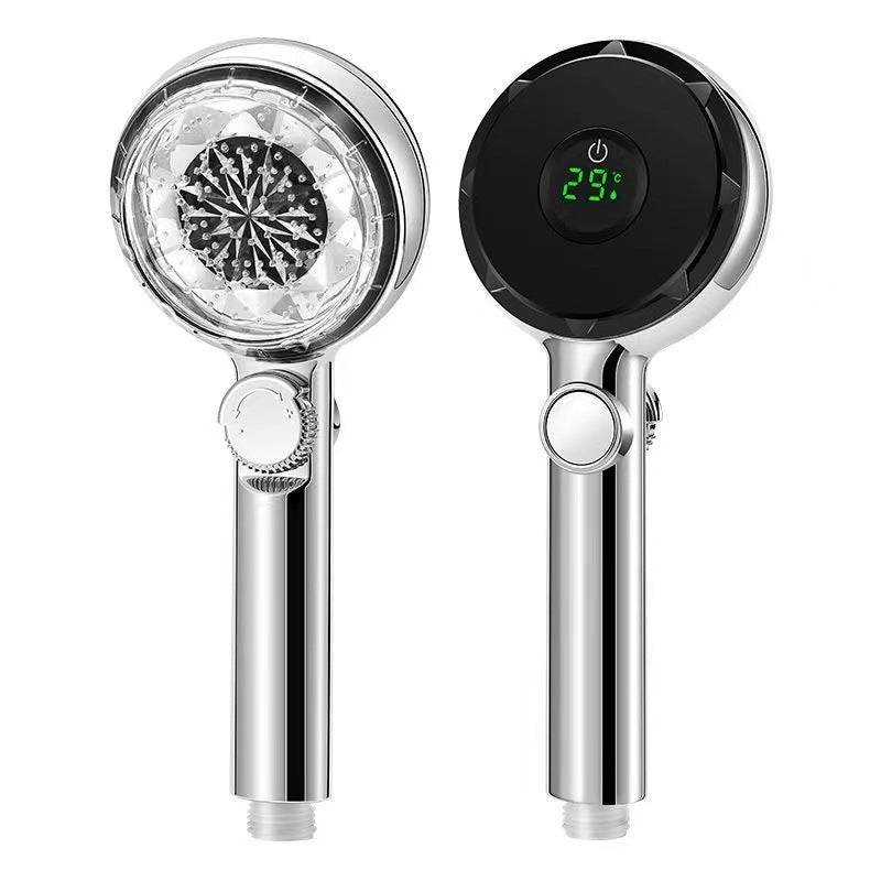 High Pressure Shower Head Temperature Digit Display