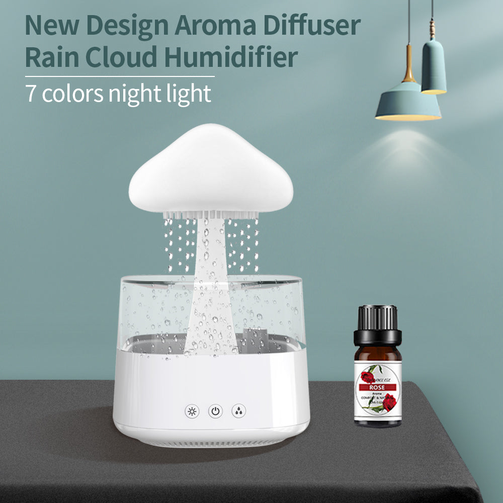 New Arrival Rain Cloud Humidifier Rain Drip Mushroom Humidifier