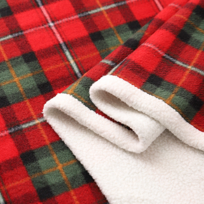 Blanket Lambswool Plaid Plain Cover Nap Blanket