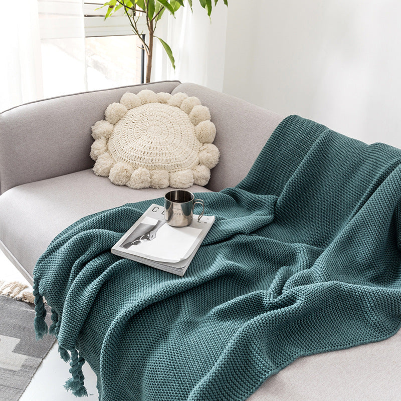 Knitted Leisure Blanket Decorative Sofa Blanket