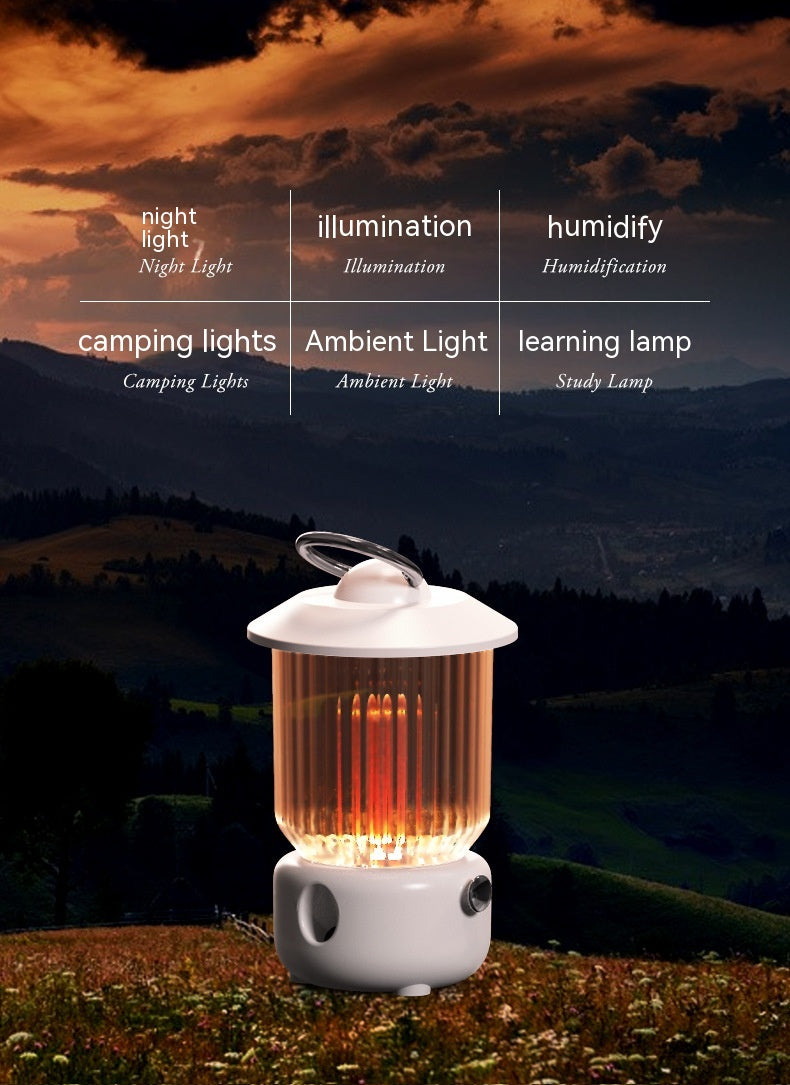 Kerosene Lamp Humidifier USB Rechargeable Multifunctional