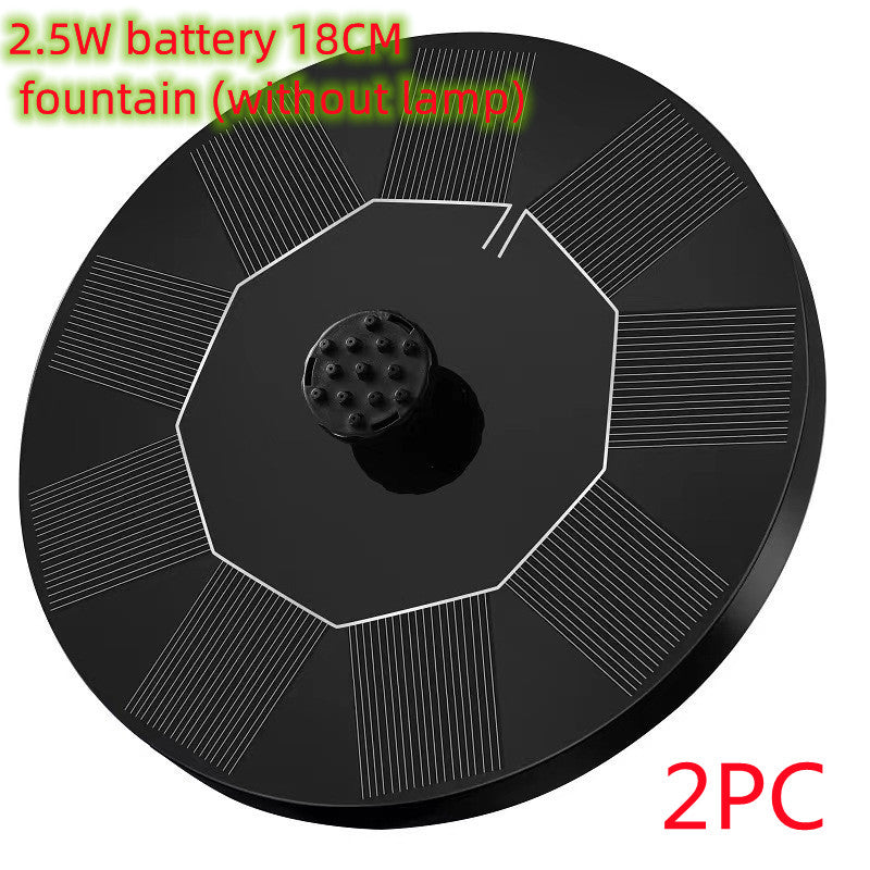 Solar Fountain  Water  Outdoor Garden Circular Floating