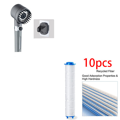 3 Modes Shower Head High Pressure Showerhead Portable Filter