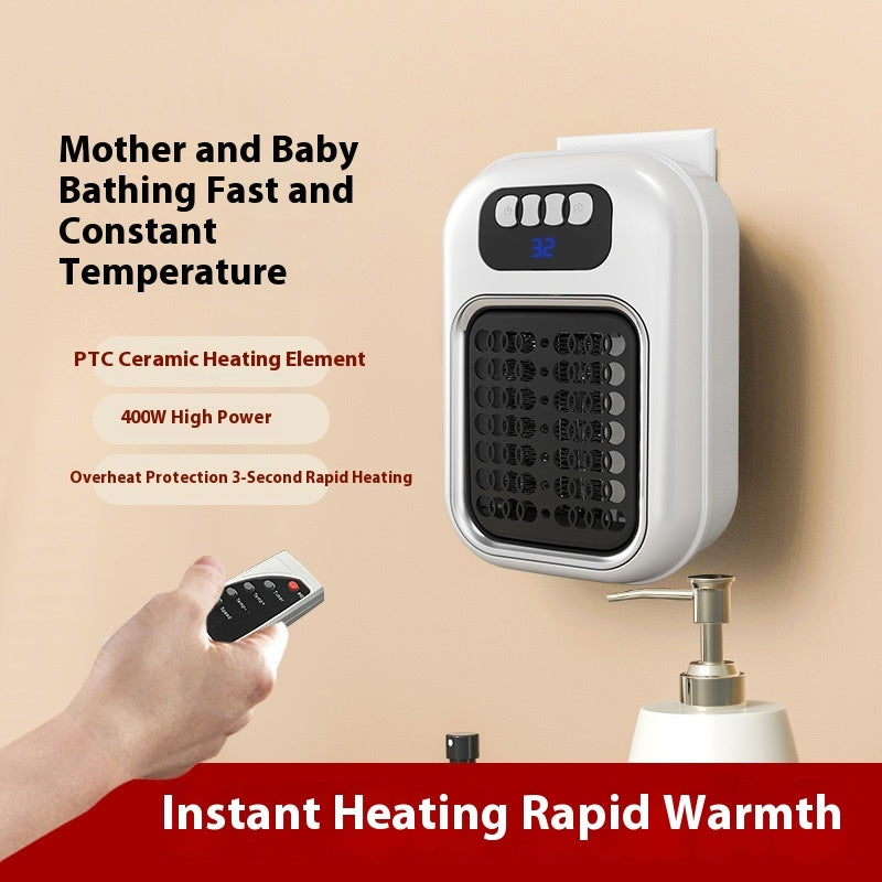 Wall Mounted Portable Small Electric Heater With Remote Control