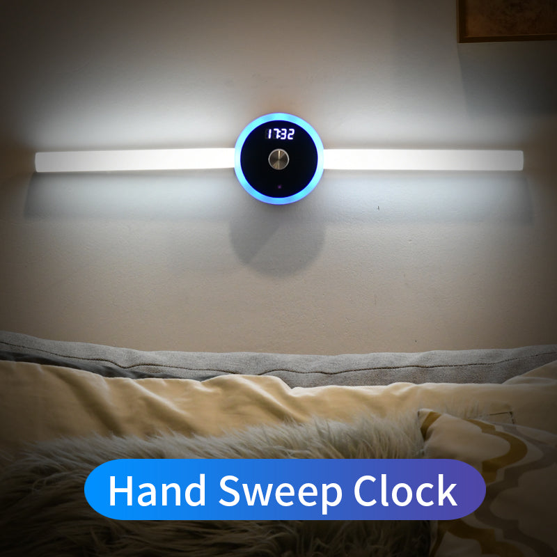 Smart Cabinet Light Clock Timing Sensor Light Removable LED Light