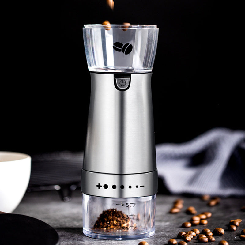 Electric Coffee Grinder Stainless Steel Adjustable Hand Grinder