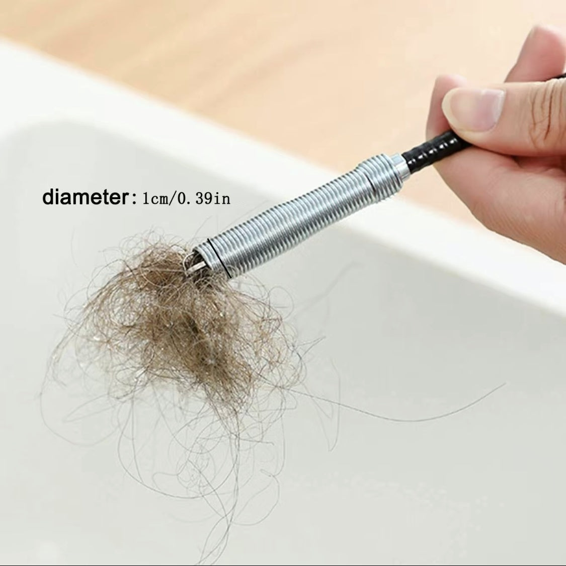 Drain Snake  63in 33in Drain Clog Remover, 60cm 160cm Spring Pipe