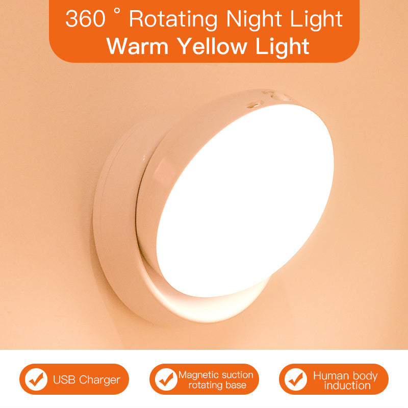 Rotating Human Body Sensor Light Corridor Garage Light