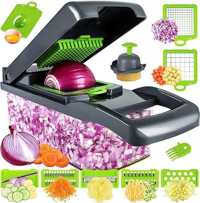 12 In 1 Manual Vegetable Chopper Kitchen Gadgets Food Chopper