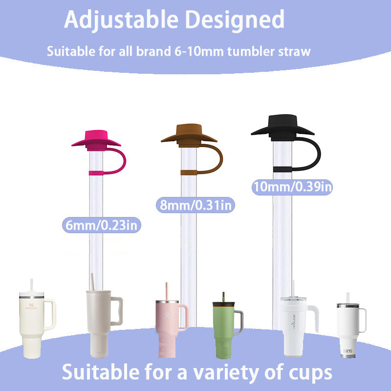 New Style Straw Covers Cap Novelty Sturdy Straw Toppers