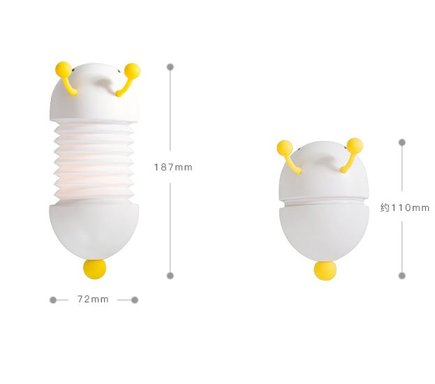 Creative Caterpillar Night Light Bedside Lamp LED Bedroom Light