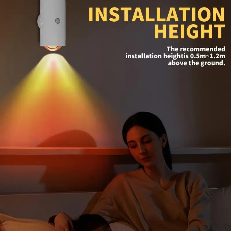 4PCS Color-sensing Motion Night Lights, Wall Lights, Cabinet Lights