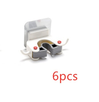 Nail-free multi-function traceless mop holder receives mop hook