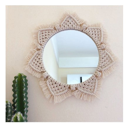 Sunflower. INS Scandinavian Girl Heart Mirror Handmade