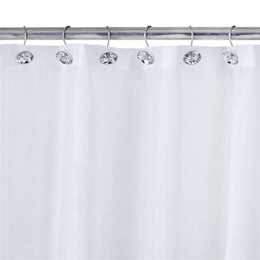 Transparent Rhinestone Shower Curtain Hook Curtain Hook Bathroom Supplies