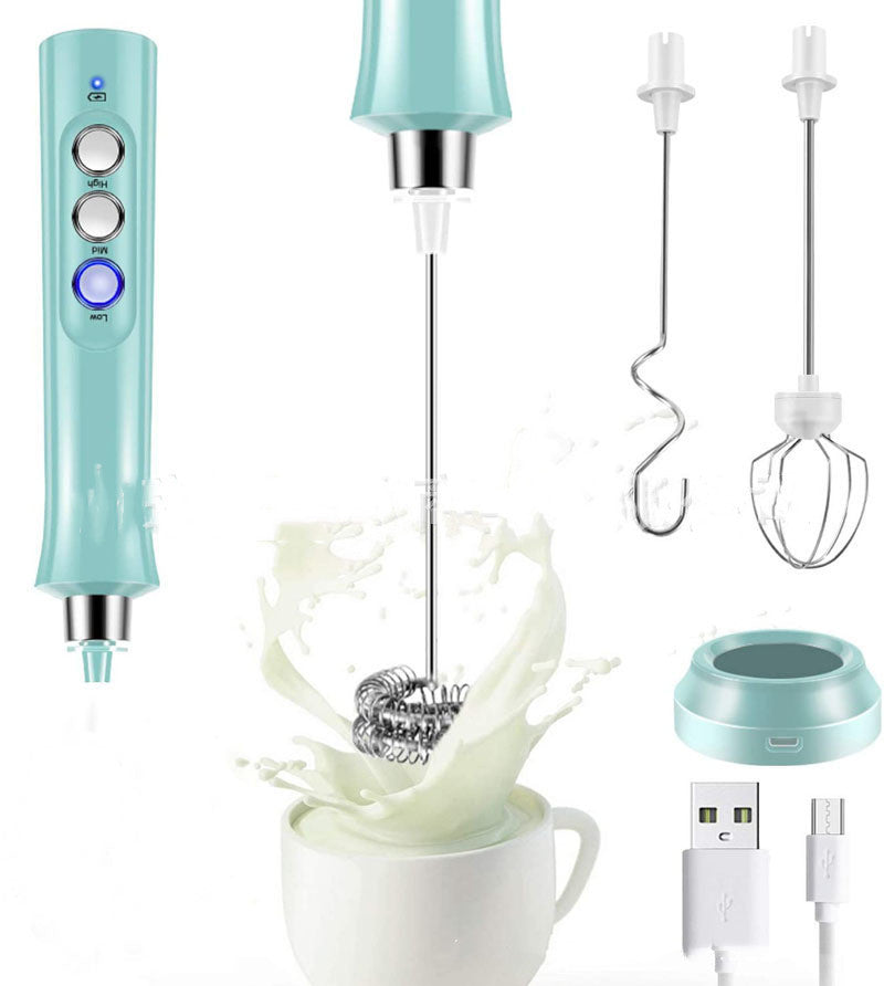 New Product Rechargeable Electric Milk Frother Stainless Steel