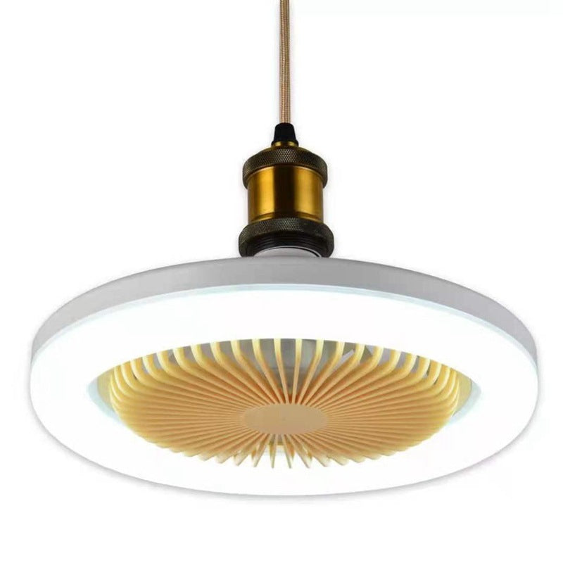 26cm Round Remote Control Ceiling Fan With LED Lamp