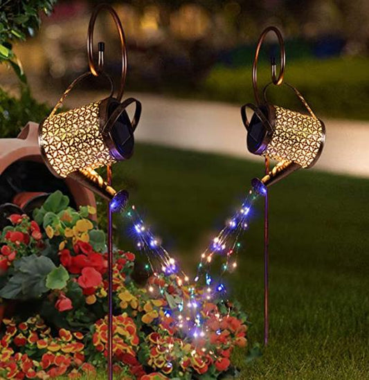 Watering Can Lights Copper Solar Garden Lights