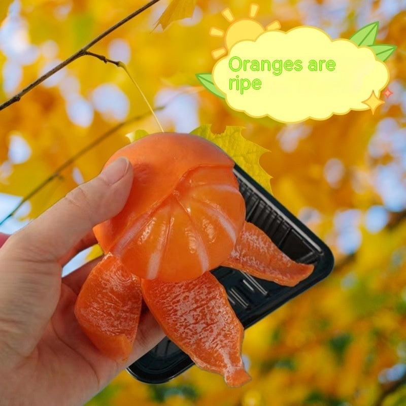 Simulation Peeling Orange Squeezing Toy Hand Pinch