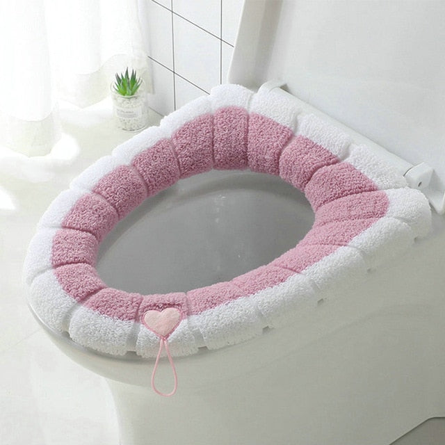 Thickened Toilet Cushion Winter Soft Washable Common Nordic