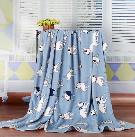 Summer Cool Flannel Cartoon Warm Mattress Blanket