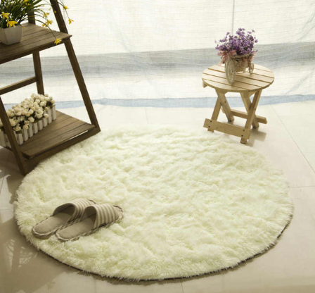 Fluffy Round Rug Carpets For Living Room Decor Faux Fur Carpet