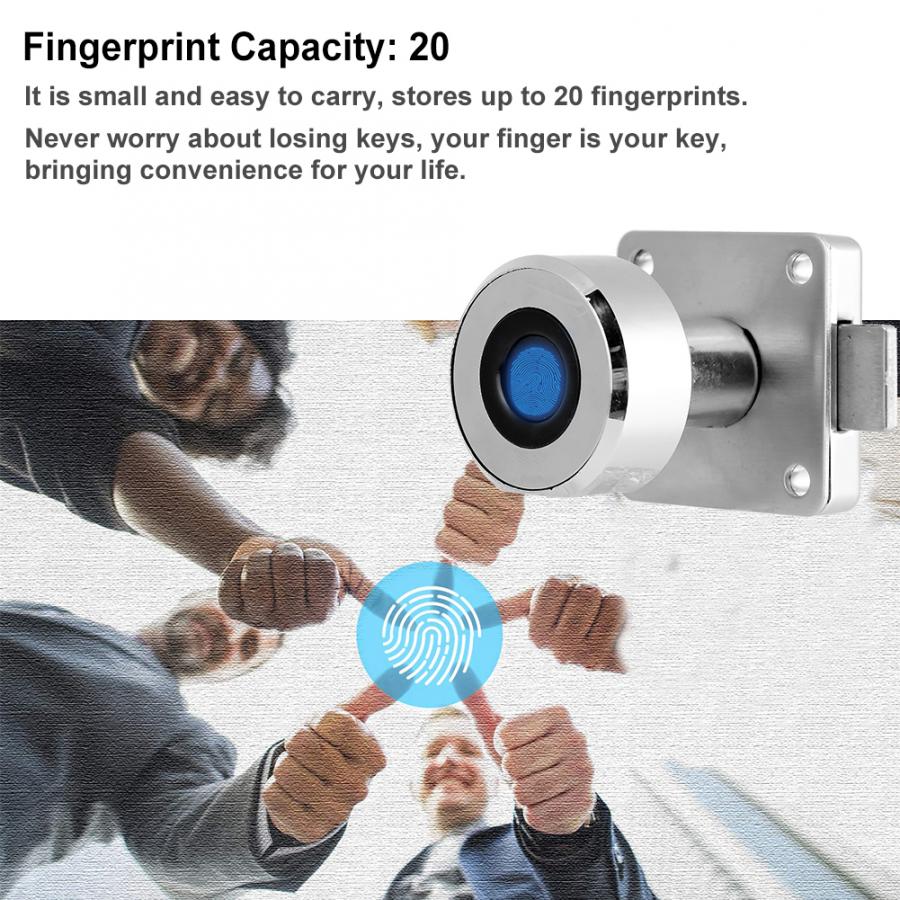 Stainless Steel Fingerprint Drawer Lock