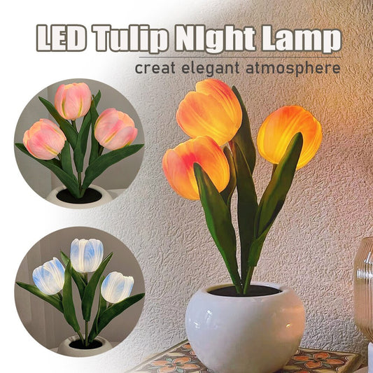 LED Tulip Night Light Simulation Flower Table Lamp LED Lights