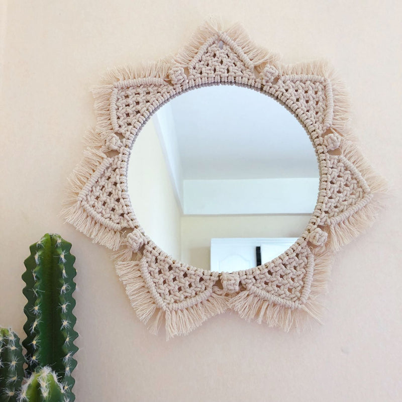 Sunflower. INS Scandinavian Girl Heart Mirror Handmade