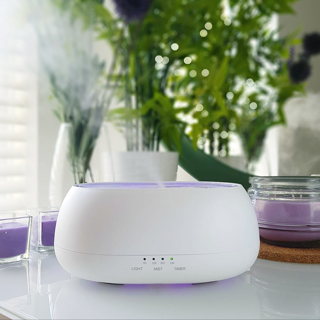 Aroma Diffuser 500ml Ultrasonic Air Humidifier Colorful Light