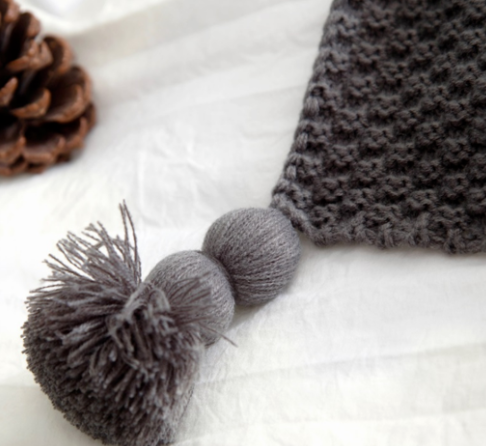 ﻿Nordic fringed knit ball wool shawl sofa leisure blanket