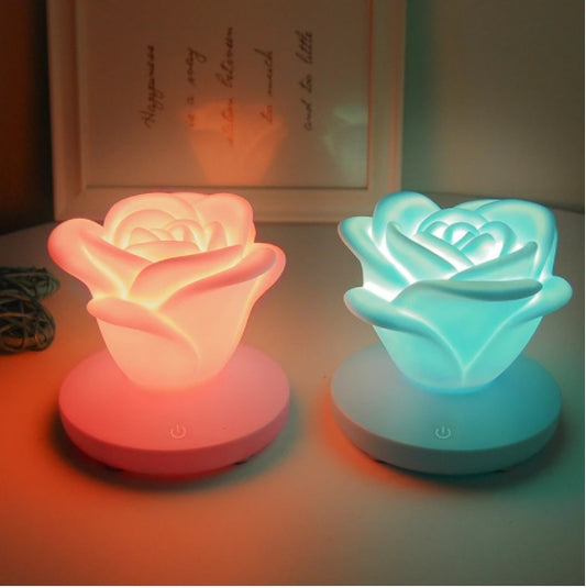 4 Colors Romantic Rose-shape Three Lighting Level Dimming Light