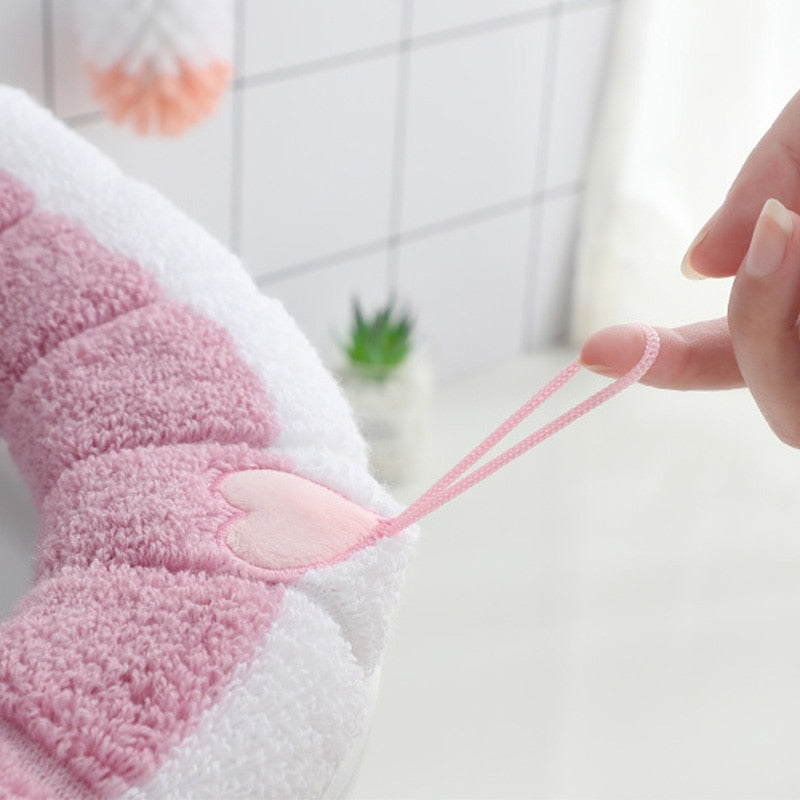 Thickened Toilet Cushion Winter Soft Washable Common Nordic