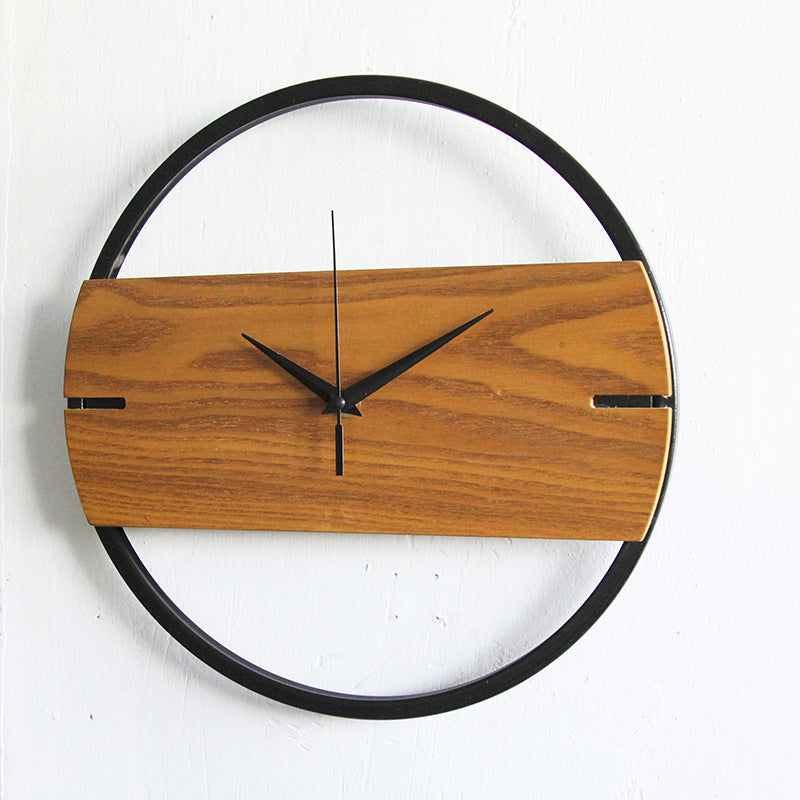 Nordic Style Fashionable Simple Silent Wood Wall Clocks