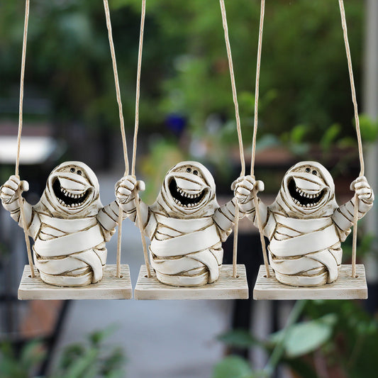 Mummy Tree Swing Pendant Outdoor Garden Tree Hanging Ornaments