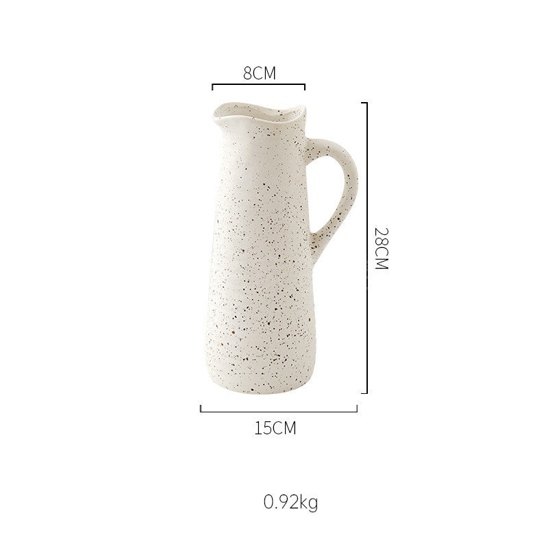 Nordic Simple Style Art Ceramic Flower Vase Modern Light Luxury