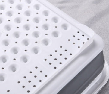 Folding Kitchen Dish Drainer Drying Rack Tableware Plate Holder