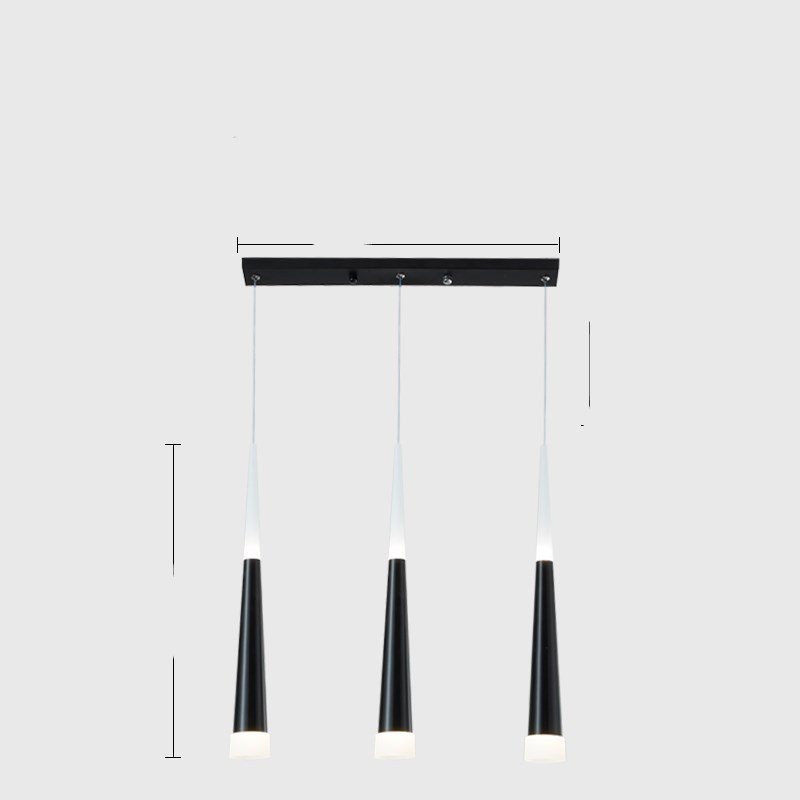 Nordic Cylindrical Single Head Long Dining Chandelier