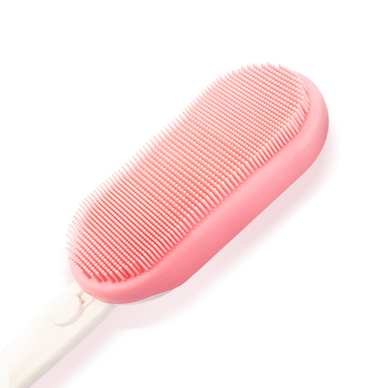 Electric Bath Brush Scrubbing Artifact Silicone Bath Towel Long Handle Bath Soft Bristles Brush