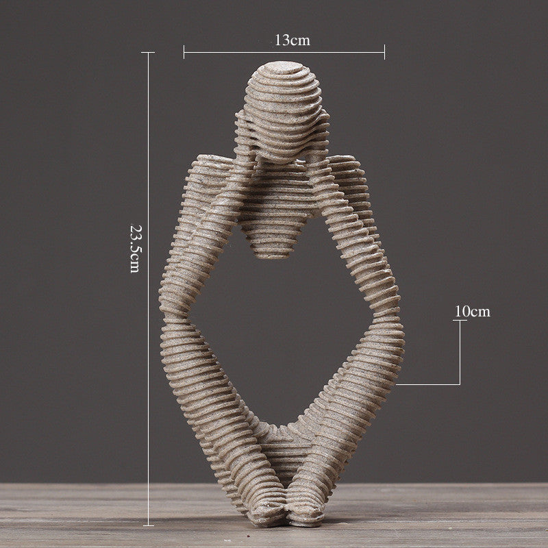 Creative Abstract Character Jane Ou Thinker Ornaments