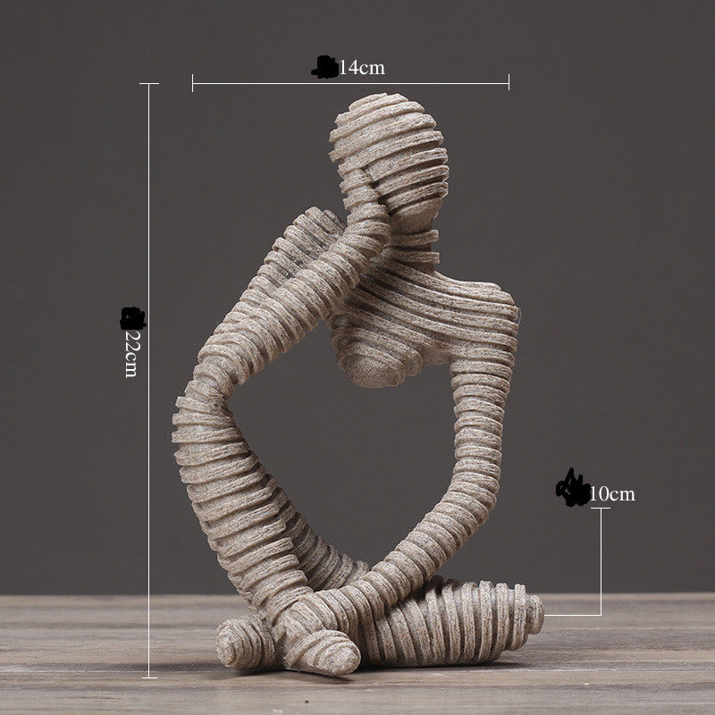 Creative Abstract Character Jane Ou Thinker Ornaments