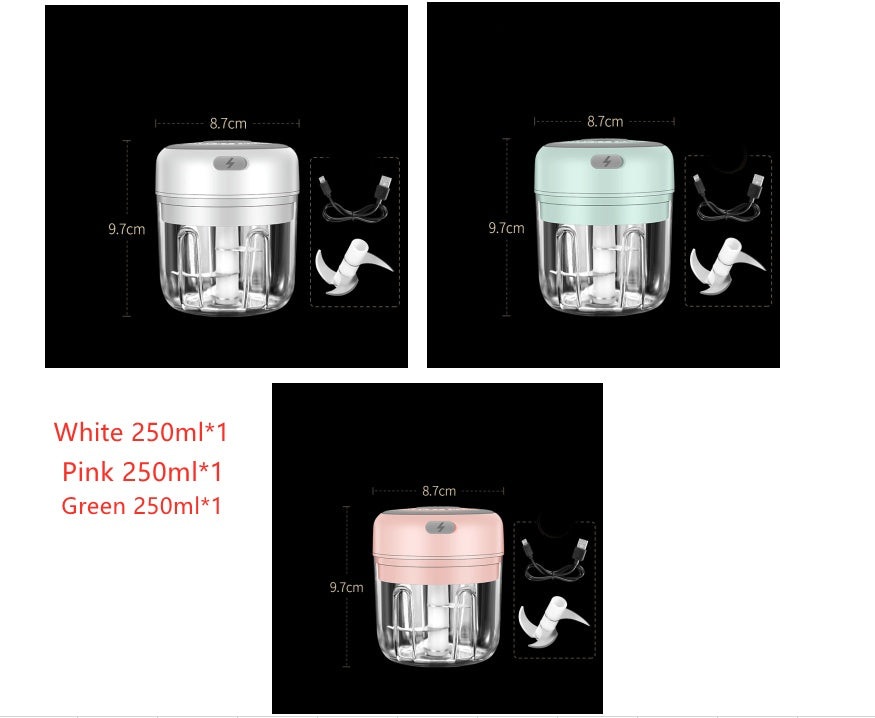 Wireless Mini Baby Food Supplement Electric Garlic Pressing