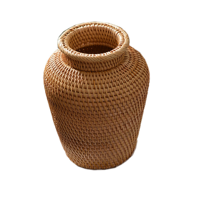Rattan Woven Ornaments Floral Dry Vases Creative Vases